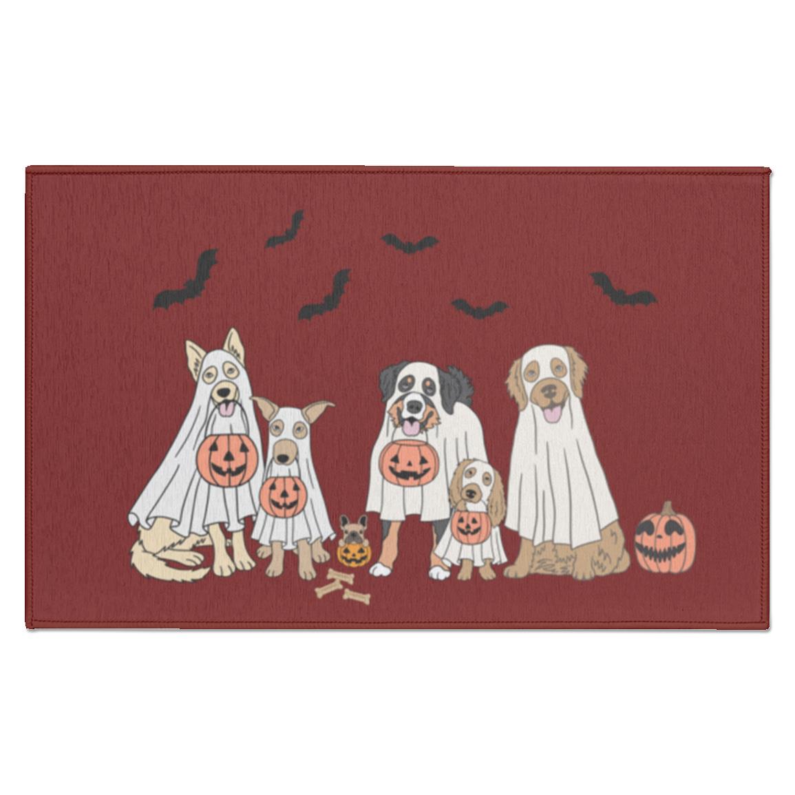 Trick or Treat Dogs Indoor Doormat