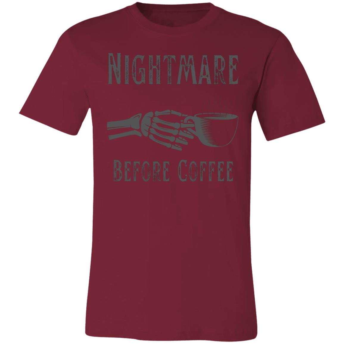 Nightmare Before Coffee Unisex Jersey Short-Sleeve T-Shirt