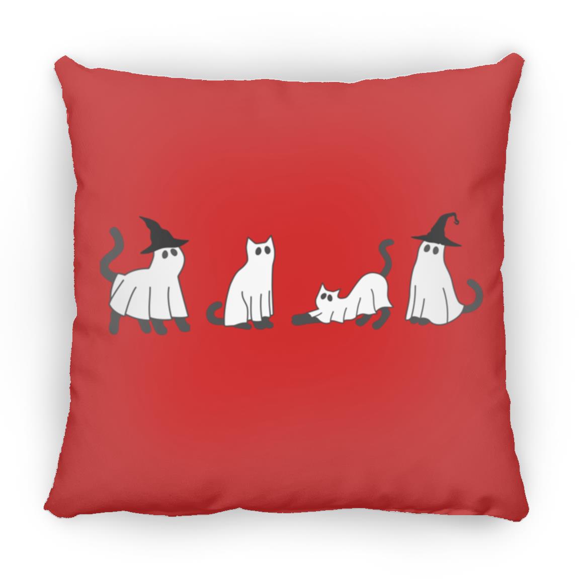 Black Cat Large Square Pillow