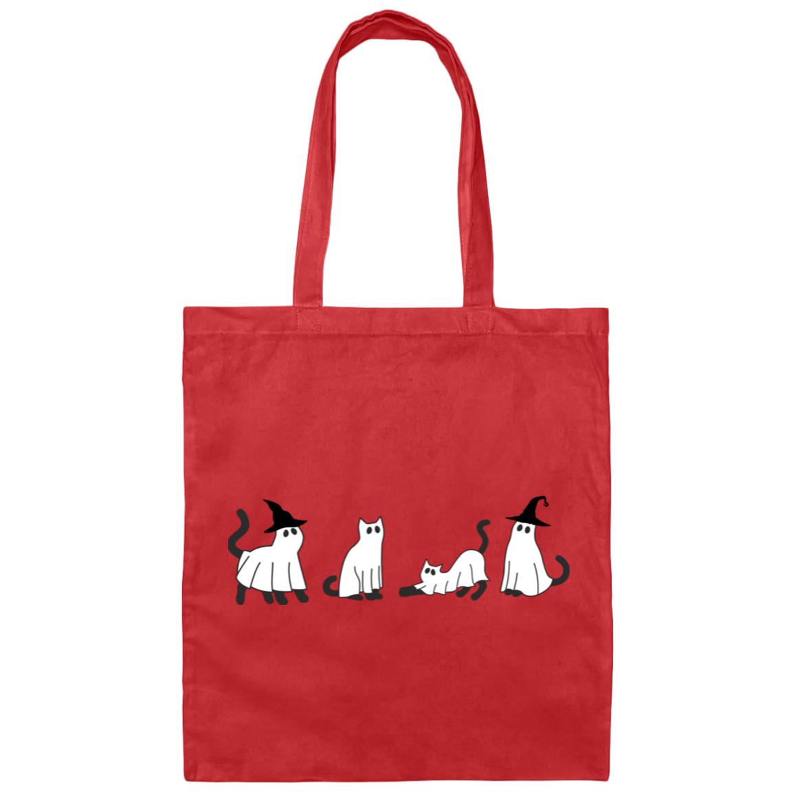 Black Cat Canvas Tote Bag