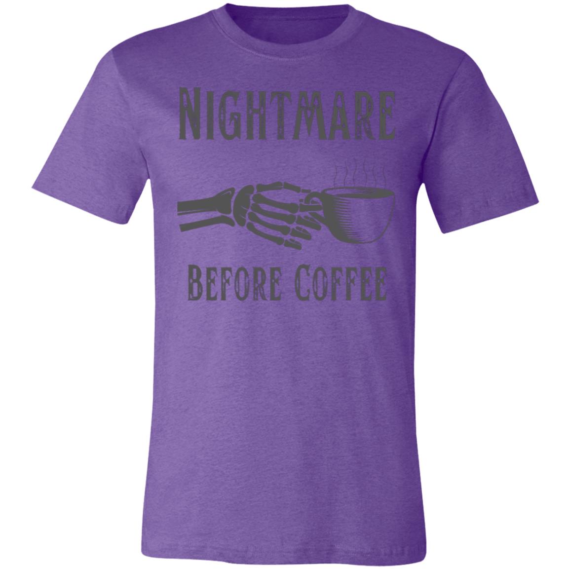 Nightmare Before Coffee Unisex Jersey Short-Sleeve T-Shirt