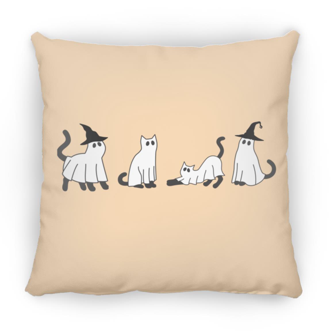 Black Cat Large Square Pillow