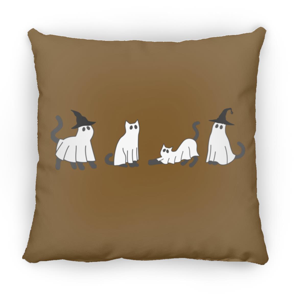 Black Cat Large Square Pillow