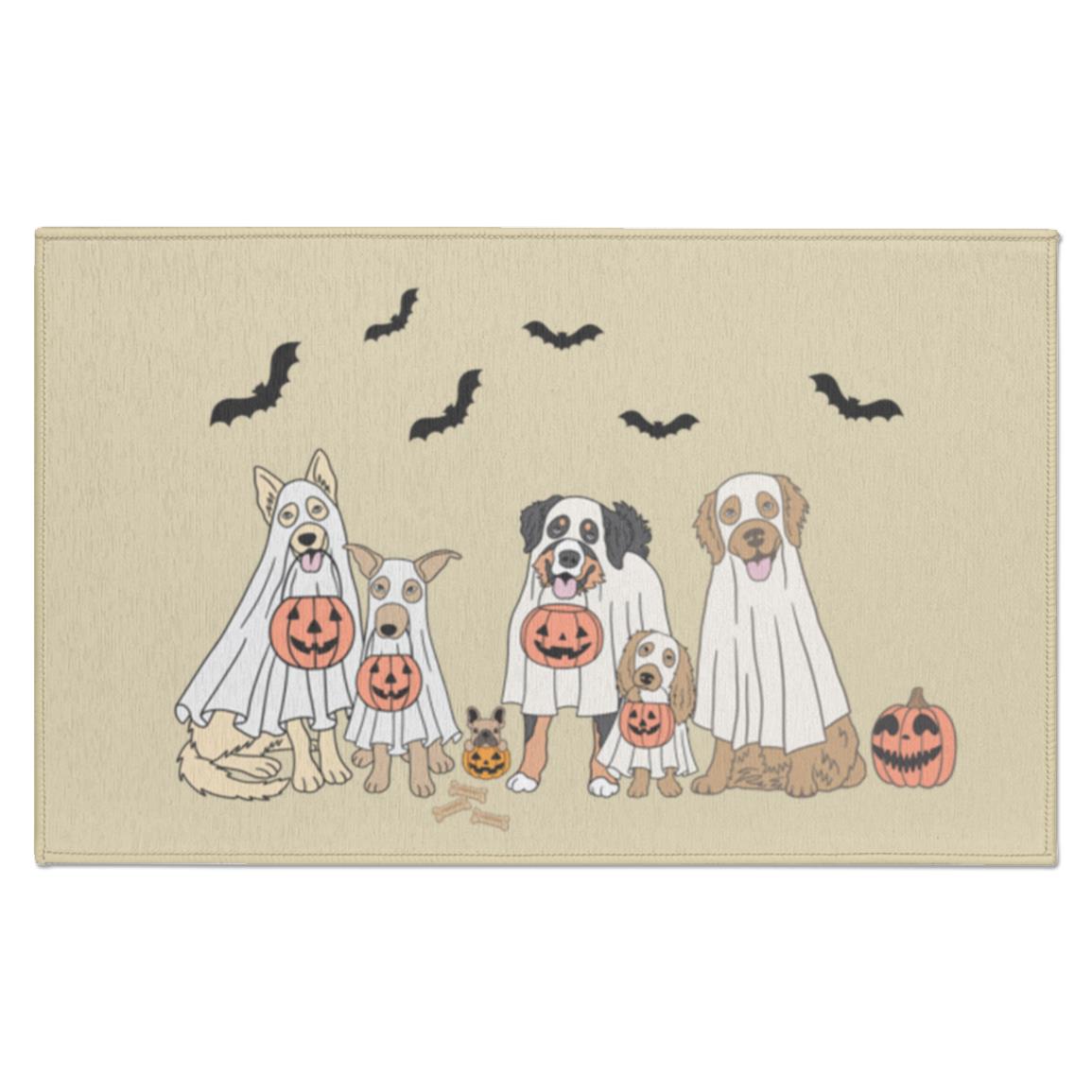 Trick or Treat Dogs Indoor Doormat