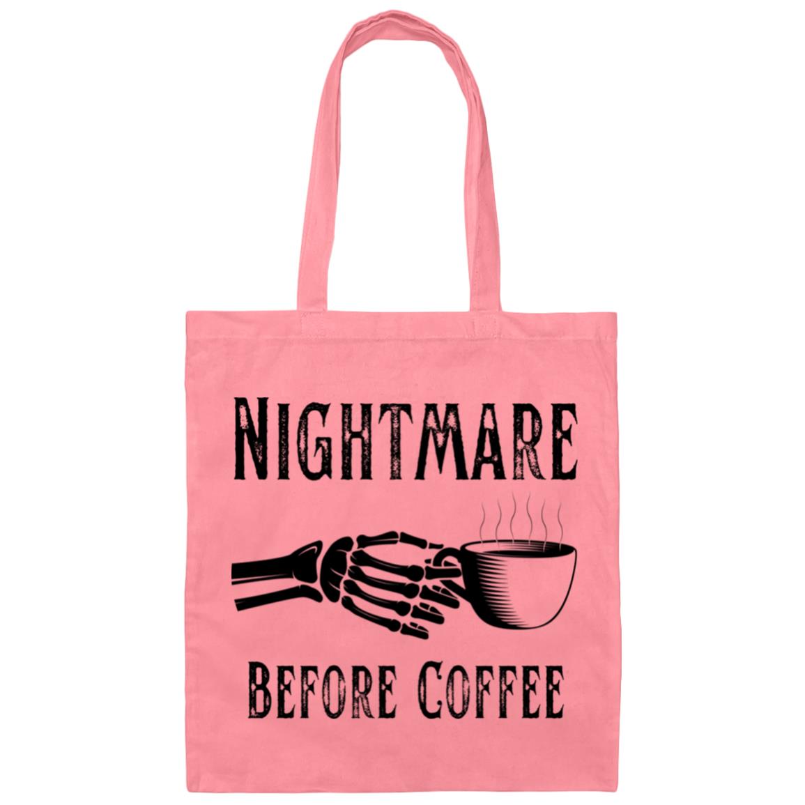 Nightmare Before Coffee Canvas Tote Bag