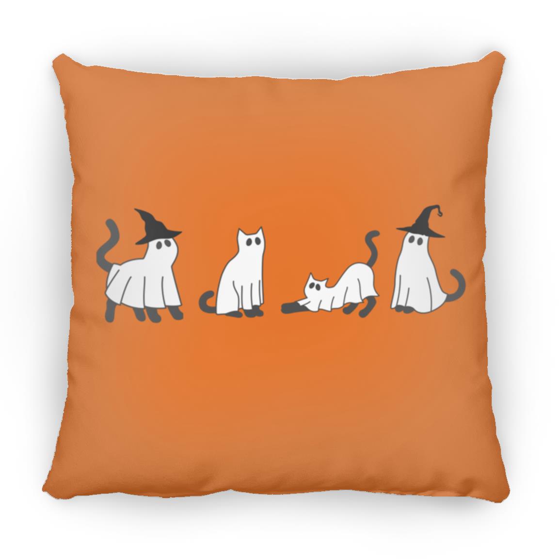 Black Cat Large Square Pillow