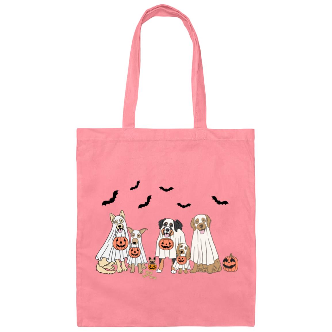 Trick or Treat Dogs Canvas Tote Bag