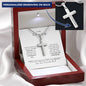 To My Future Wife | I Love You | Personalized Crosswith Snake Chain Necklace