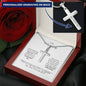 To My Future Wife | I Love You | Personalized Crosswith Snake Chain Necklace