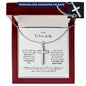 To My Future Wife | I Love You | Personalized Crosswith Snake Chain Necklace