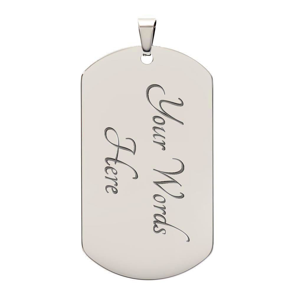 Graduation Necklace for your Grad - Dog Tag | Military Tag