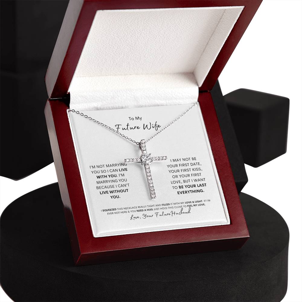 To My Future Wife | I Love You | Cross Necklace