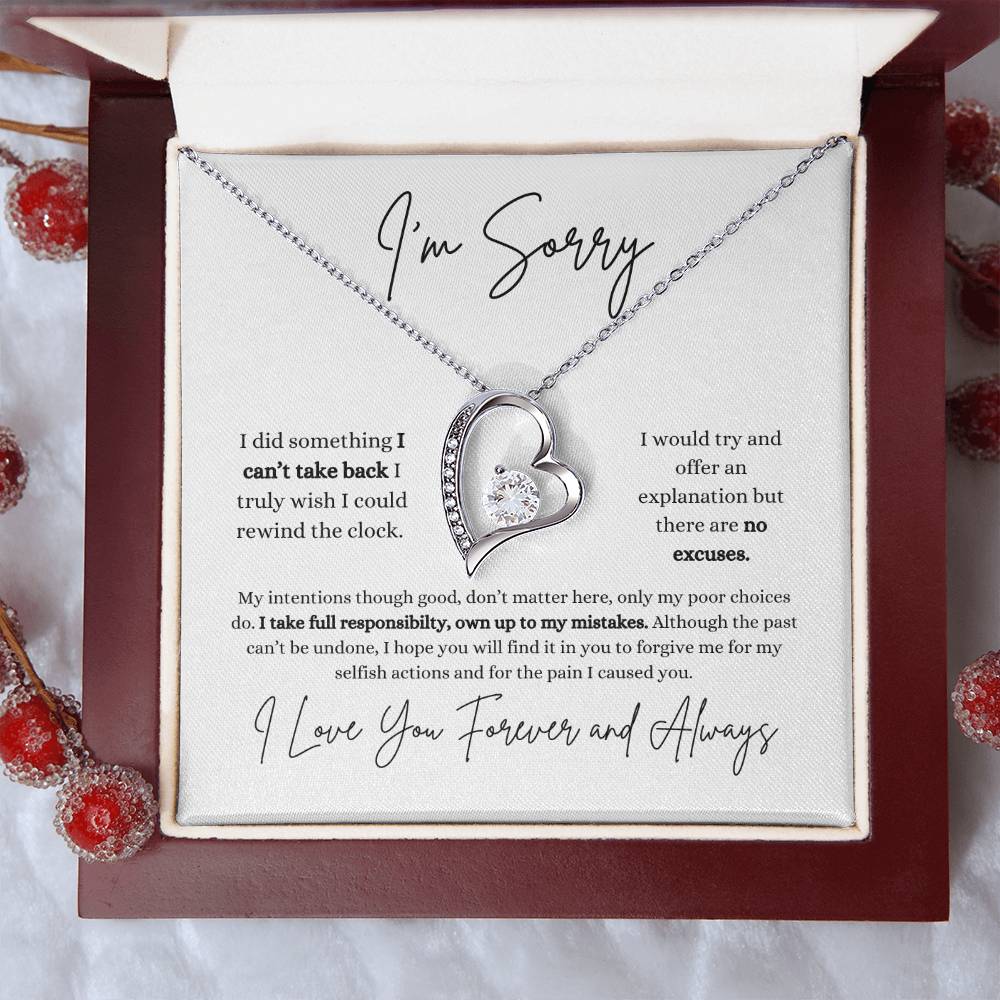 I'm Sorry | Girlfriend | Wife | Soulmate | Partner | Forever Love Necklace