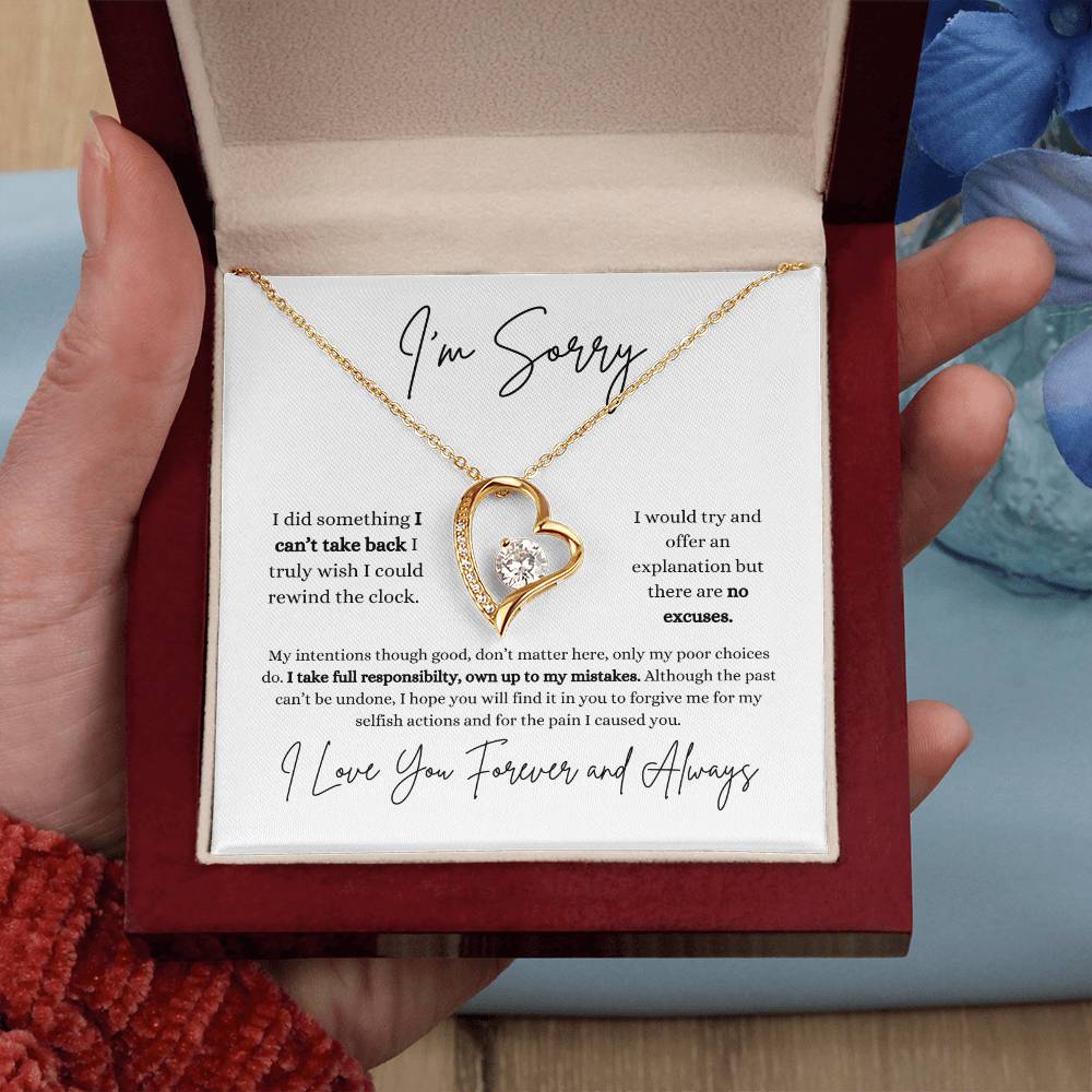 I'm Sorry | Girlfriend | Wife | Soulmate | Partner | Forever Love Necklace