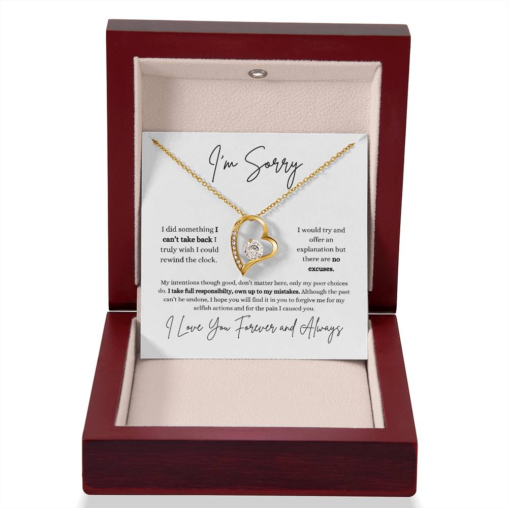I'm Sorry | Girlfriend | Wife | Soulmate | Partner | Forever Love Necklace