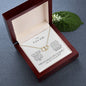 To My Future Wife | I Love You | 10k solid yellow gold hearts Everlasting Love Necklace