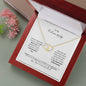 To My Future Wife | I Love You | 10k solid yellow gold hearts Everlasting Love Necklace