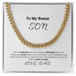 To My Bonus Son | Love Dad | Cuban Chain