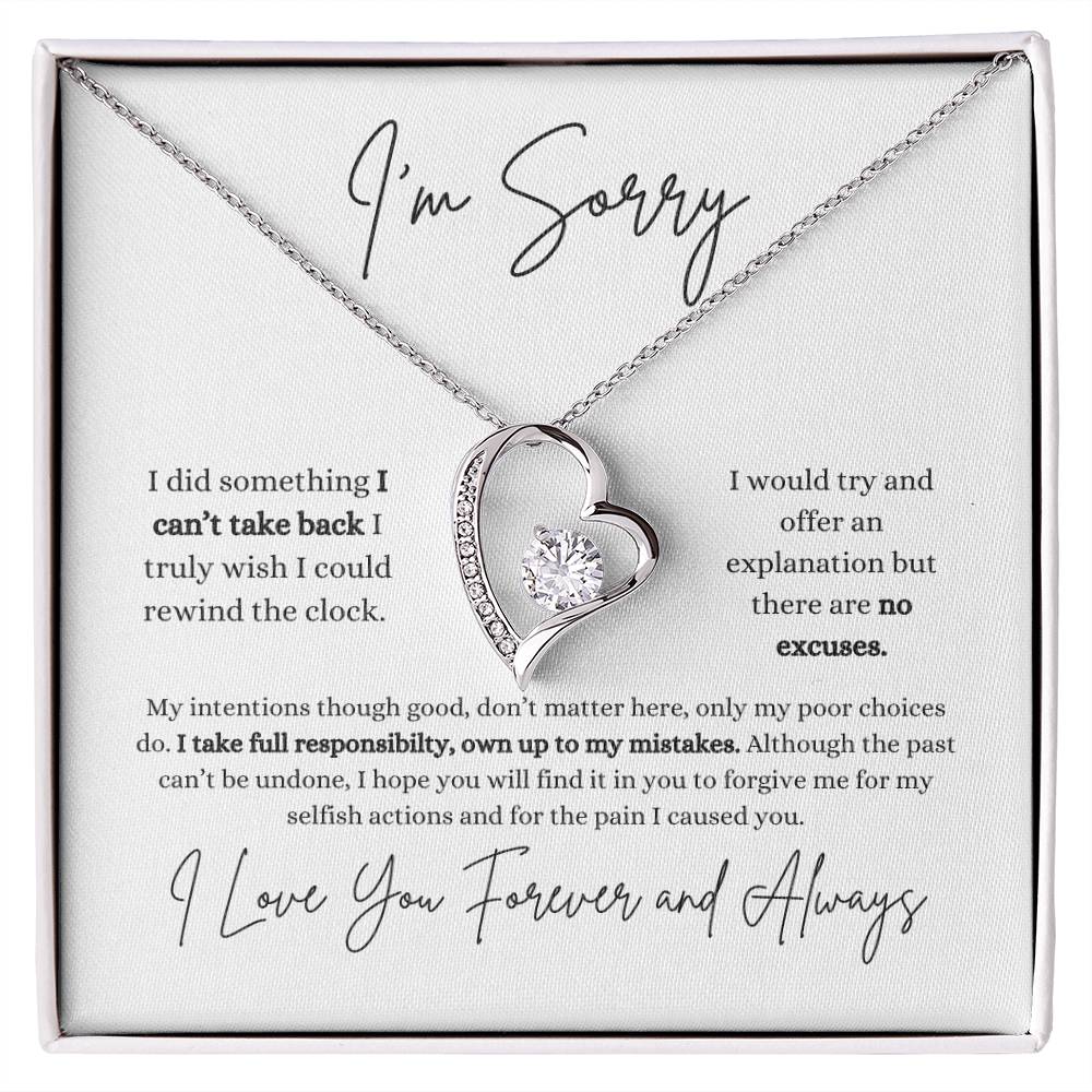 I'm Sorry | Girlfriend | Wife | Soulmate | Partner | Forever Love Necklace