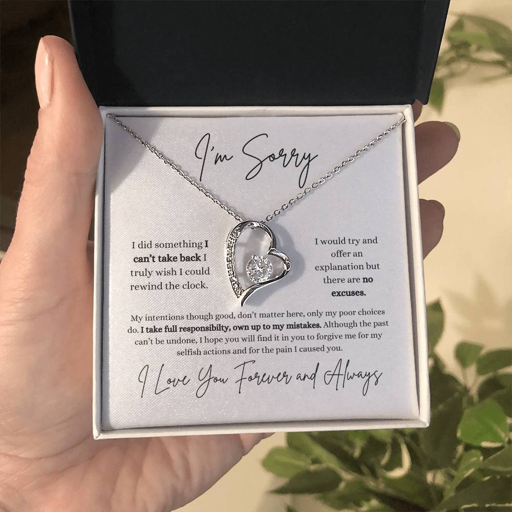 I'm Sorry | Girlfriend | Wife | Soulmate | Partner | Forever Love Necklace