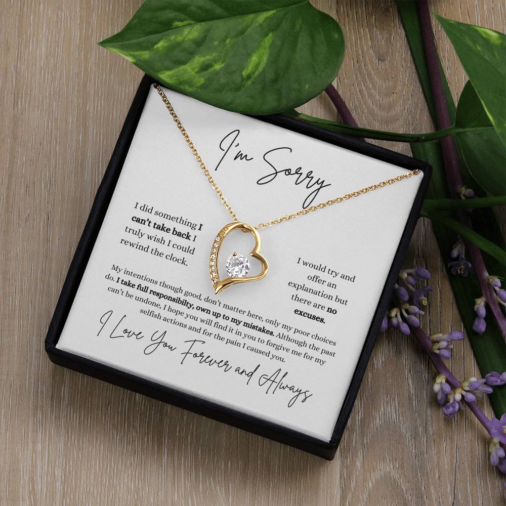 I'm Sorry | Girlfriend | Wife | Soulmate | Partner | Forever Love Necklace