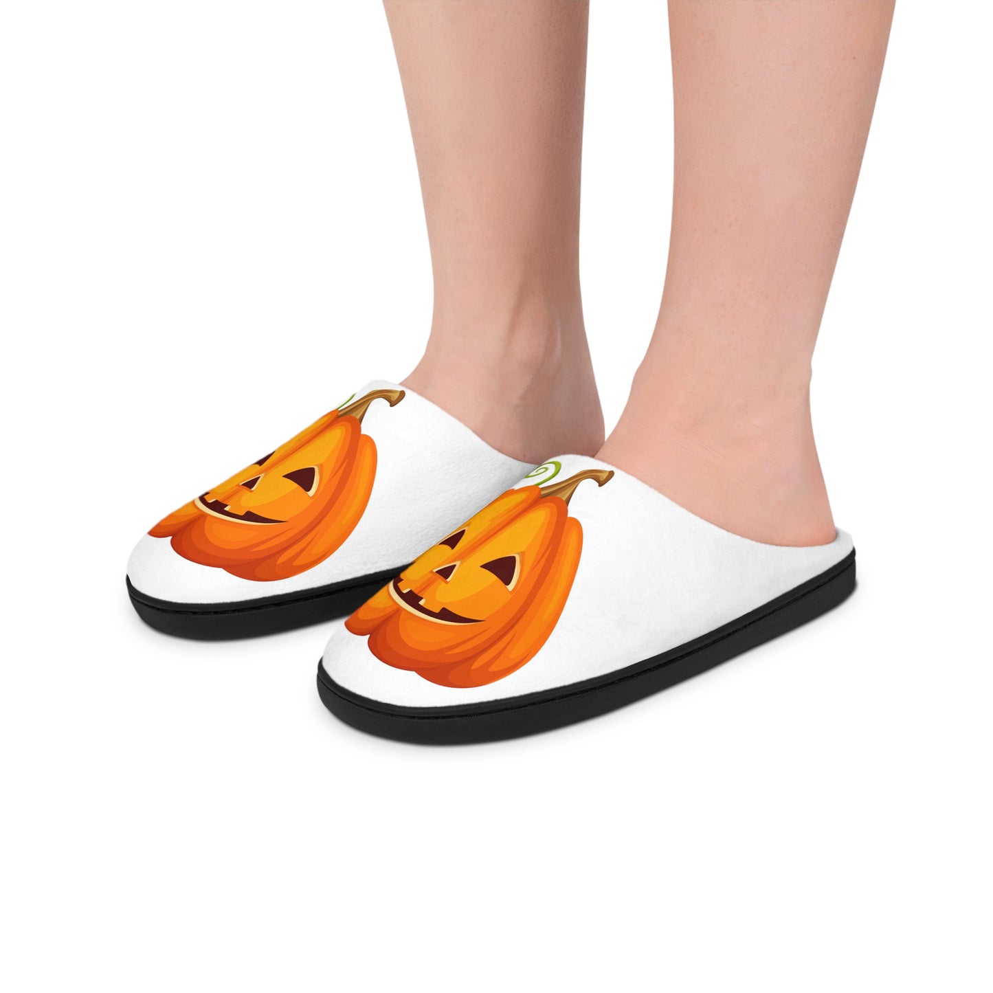 Women's Halloween Jack-O-Latern Indoor Slippers