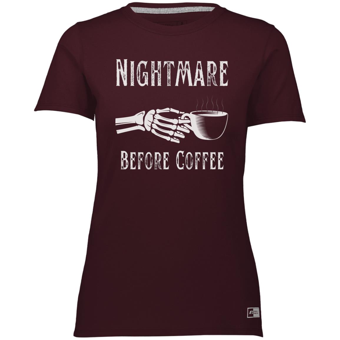 Nightmare Before Coffee Ladies’ Essential Dri-Power Tee