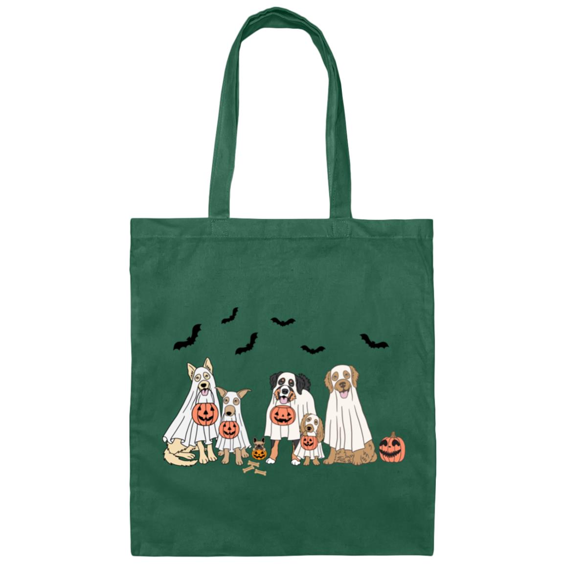 Trick or Treat Dogs Canvas Tote Bag