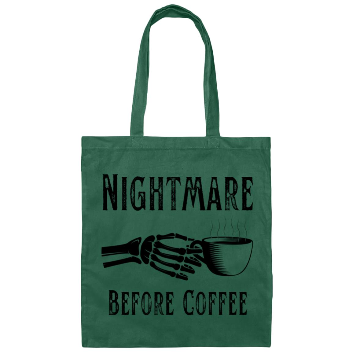 Nightmare Before Coffee Canvas Tote Bag