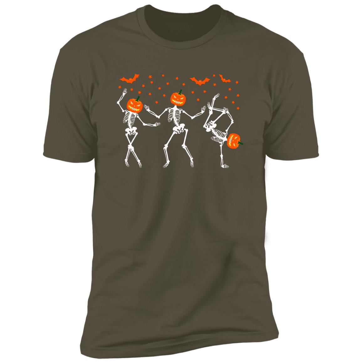 Dancing Skeleton Halloween Premium Short Sleeve T-Shirt