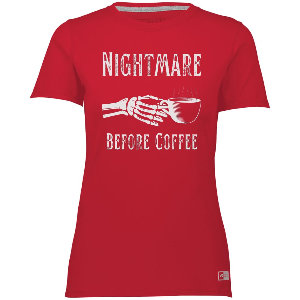 Nightmare Before Coffee Ladies’ Essential Dri-Power Tee