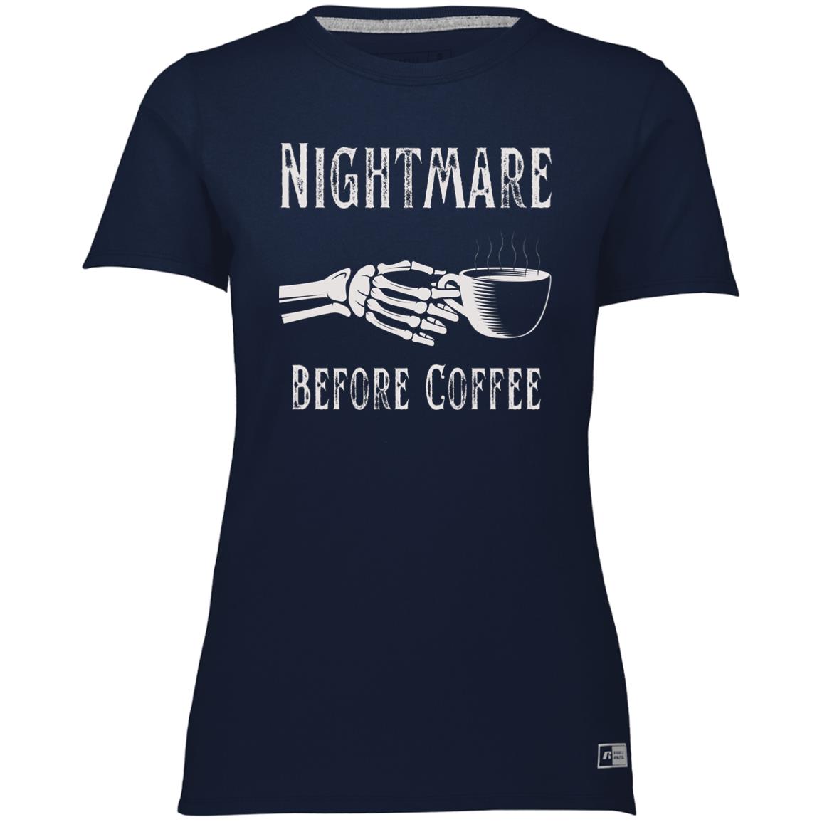 Nightmare Before Coffee Ladies’ Essential Dri-Power Tee
