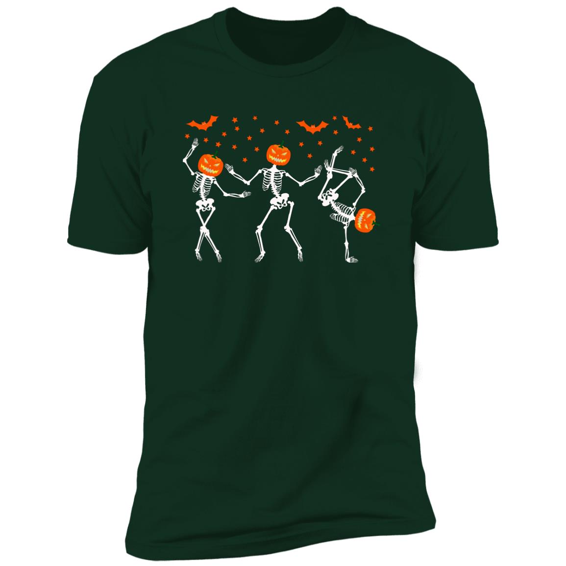 Dancing Skeleton Halloween Premium Short Sleeve T-Shirt