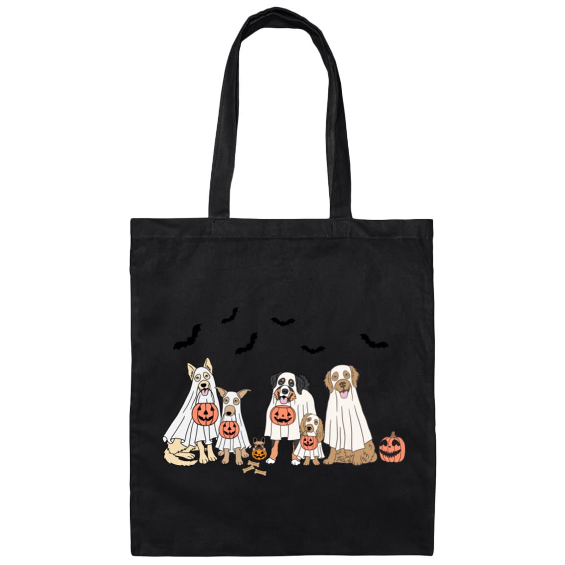 Trick or Treat Dogs Canvas Tote Bag