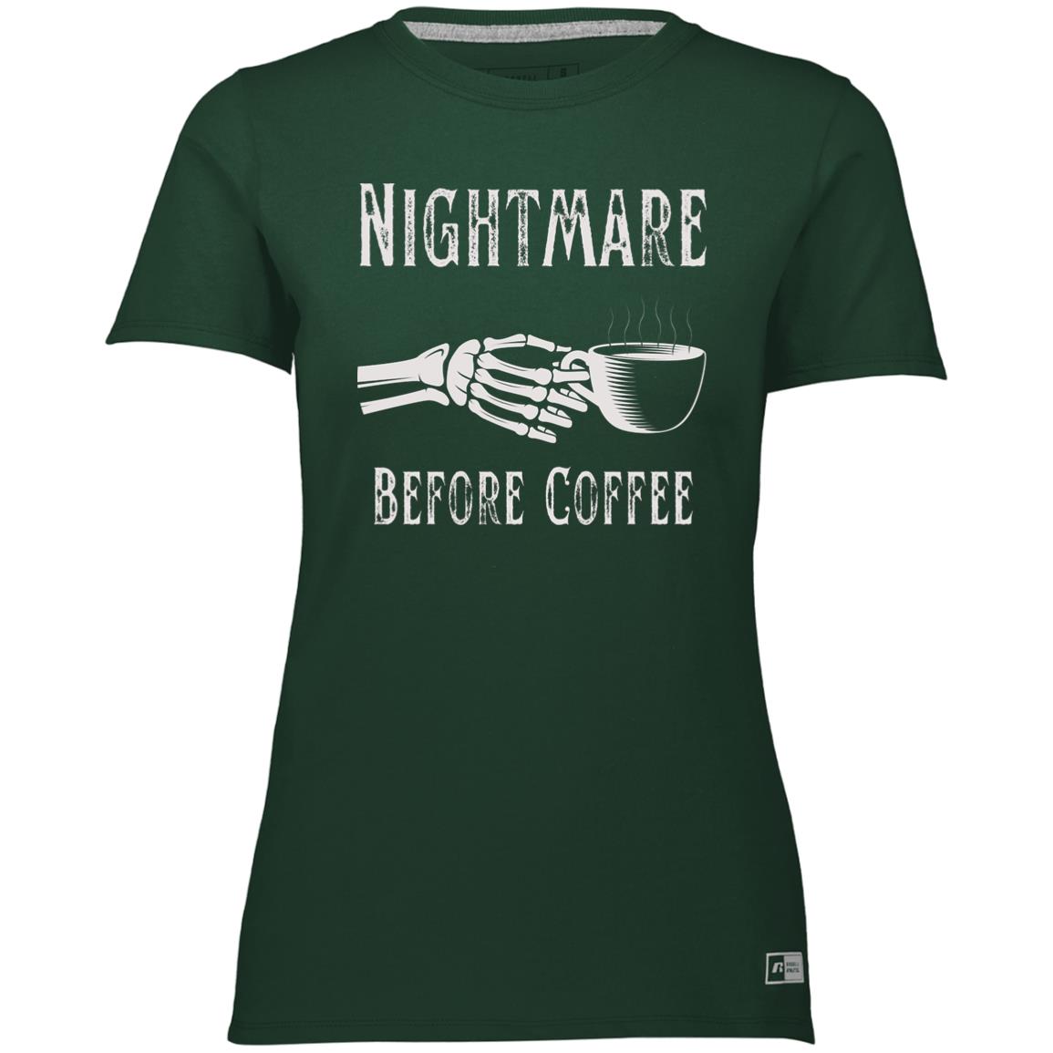 Nightmare Before Coffee Ladies’ Essential Dri-Power Tee