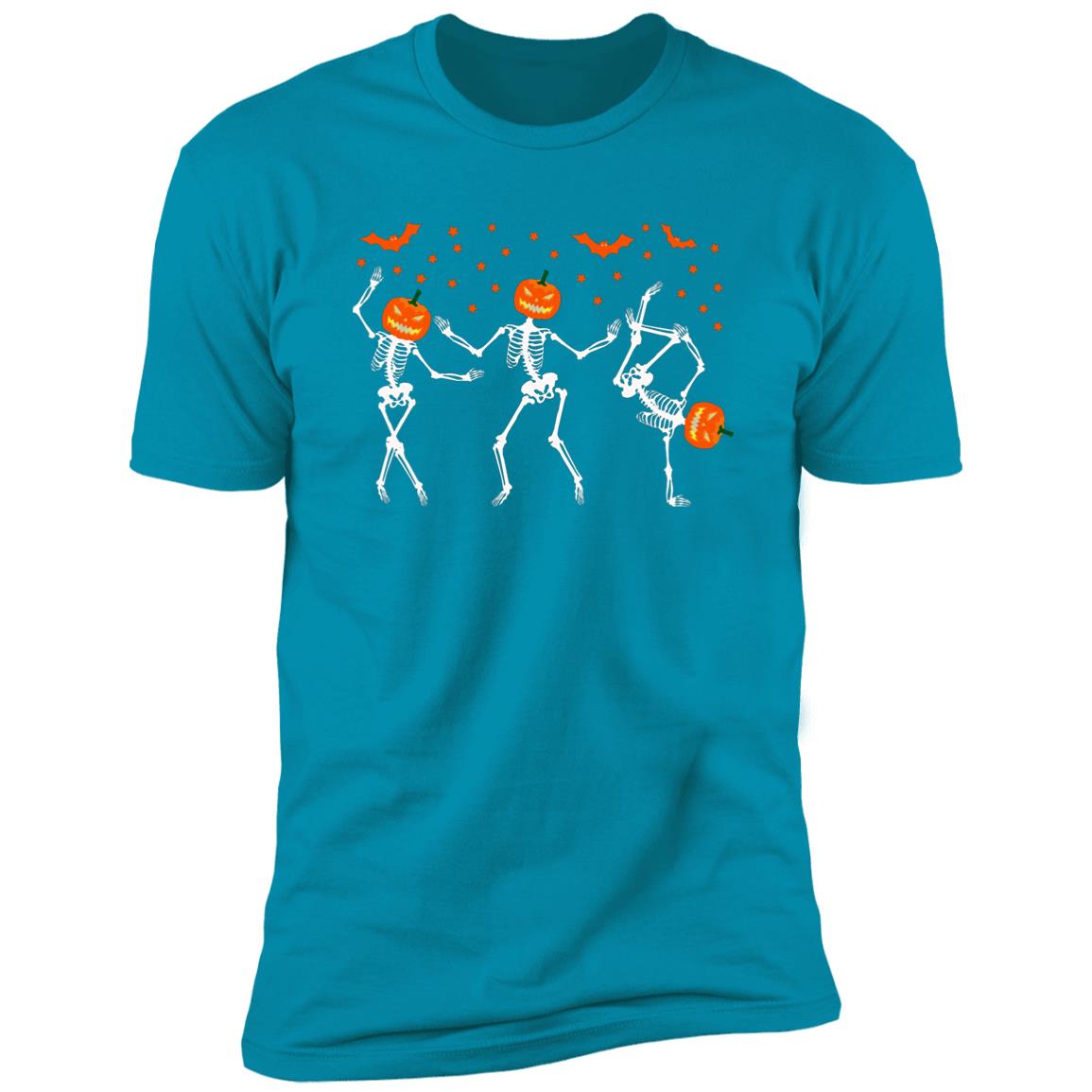 Dancing Skeleton Halloween Premium Short Sleeve T-Shirt