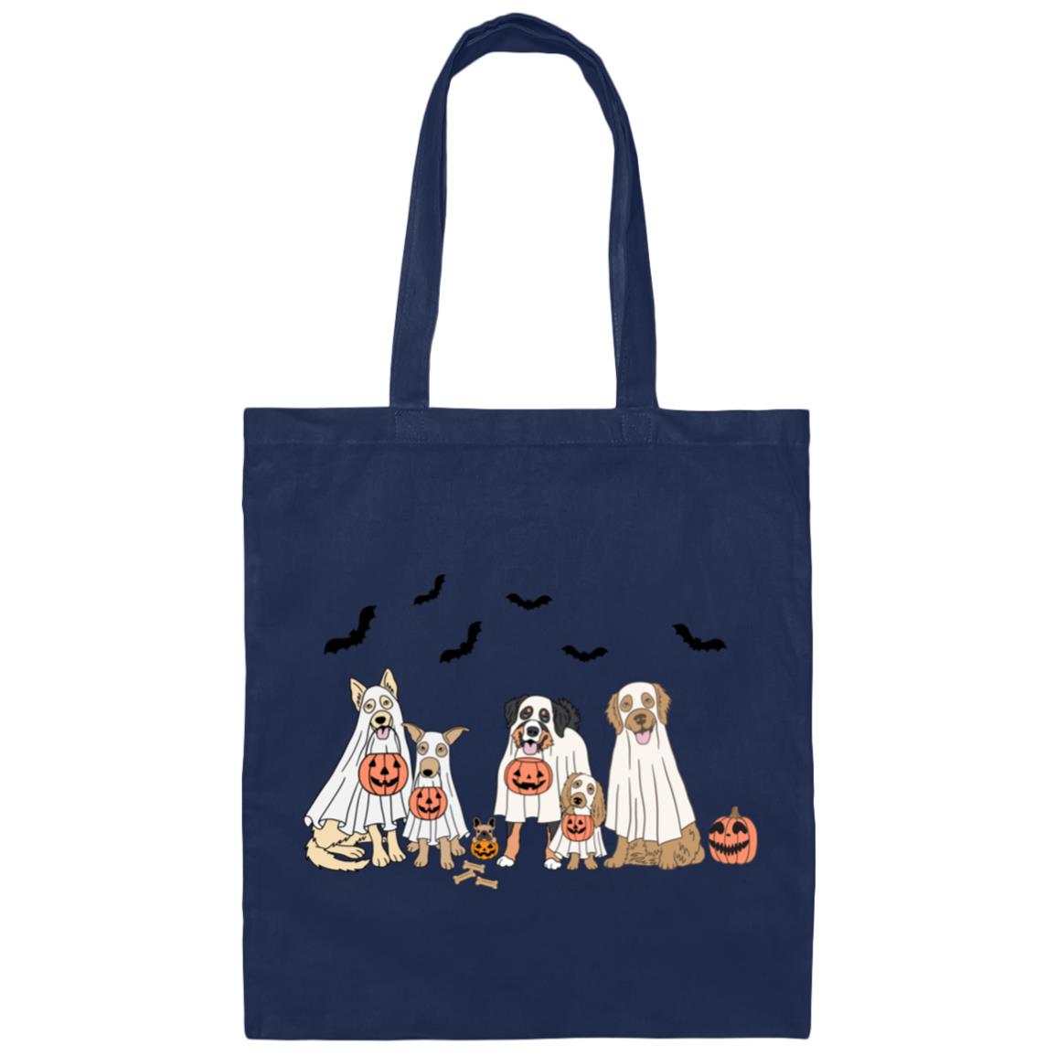 Trick or Treat Dogs Canvas Tote Bag