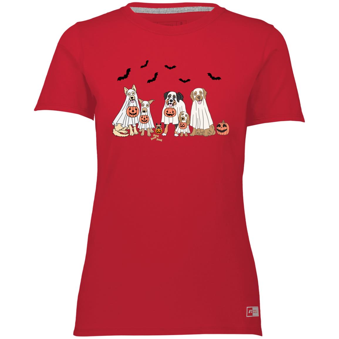 Trick or Treat Dogs Ladies’ Essential Dri-Power Tee