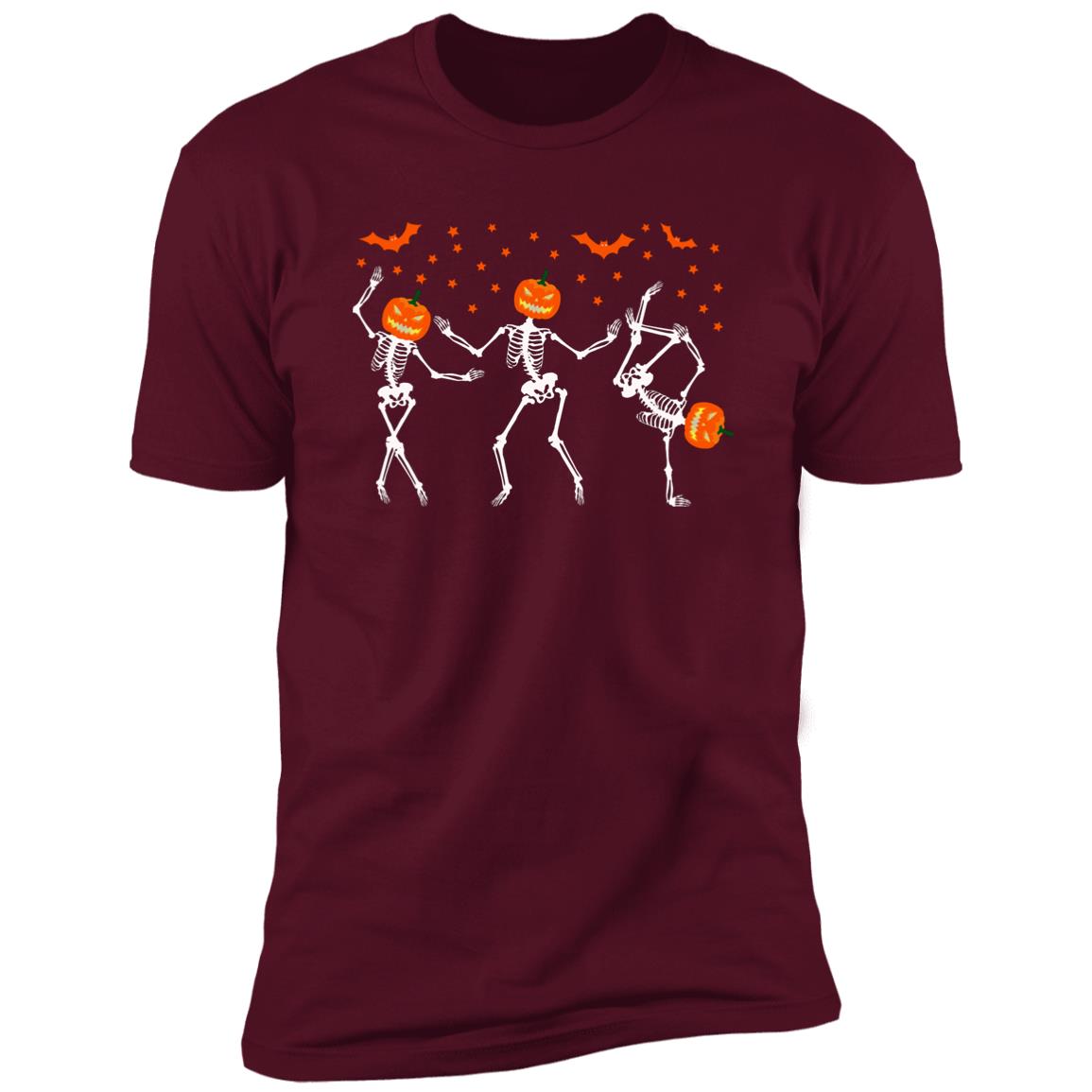 Dancing Skeleton Halloween Premium Short Sleeve T-Shirt