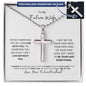 To My Future Wife | I Love You | Personalized Crosswith Ball Chain Necklace