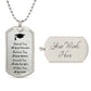 Graduation Necklace for your Grad - Dog Tag | Military Tag