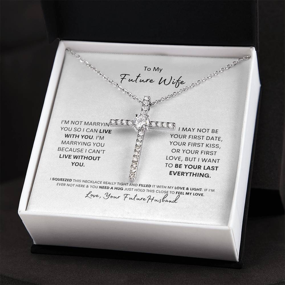 To My Future Wife | I Love You | Cross Necklace