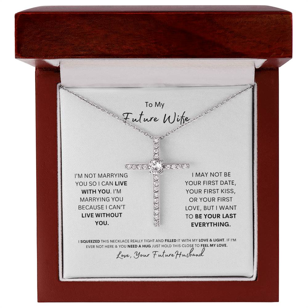 To My Future Wife | I Love You | Cross Necklace