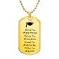 Graduation Necklace for your Grad - Dog Tag | Military Tag