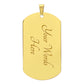 Graduation Necklace for your Grad - Dog Tag | Military Tag