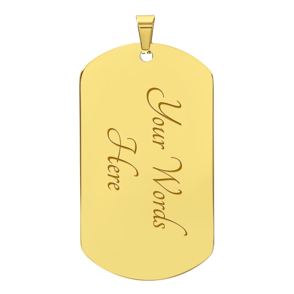 Graduation Necklace for your Grad - Dog Tag | Military Tag