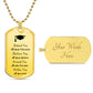 Graduation Necklace for your Grad - Dog Tag | Military Tag