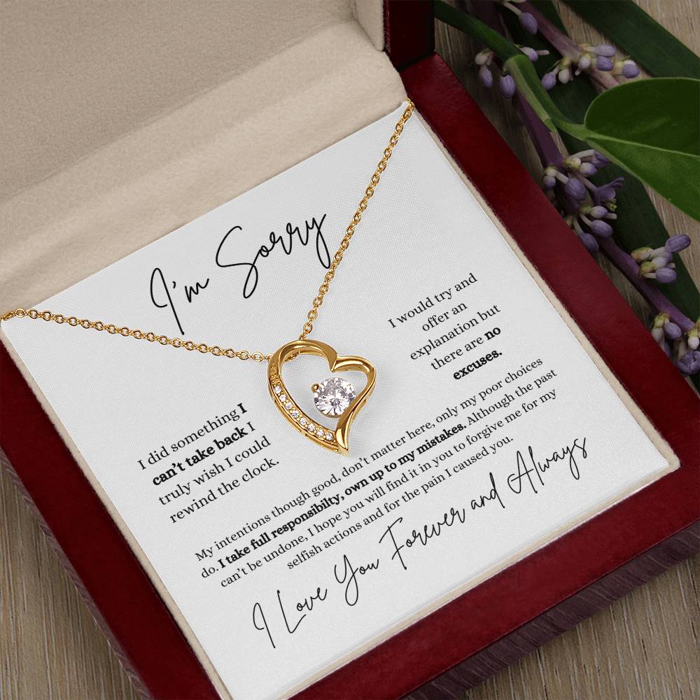 I'm Sorry | Girlfriend | Wife | Soulmate | Partner | Forever Love Necklace