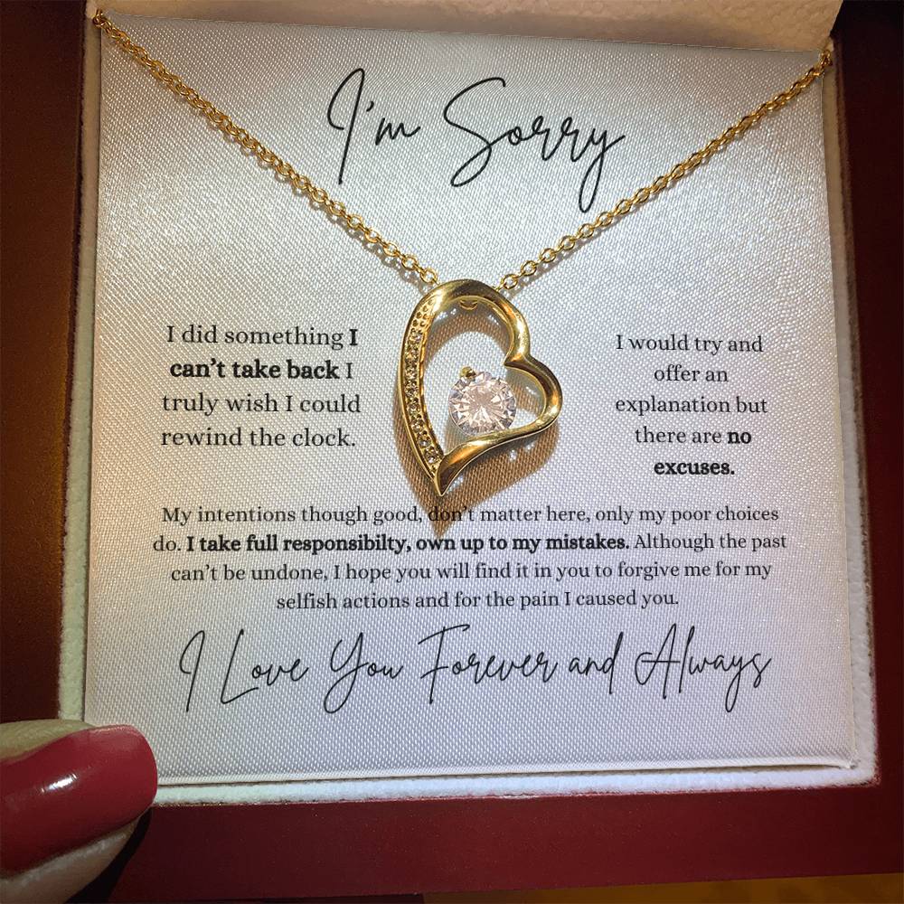I'm Sorry | Girlfriend | Wife | Soulmate | Partner | Forever Love Necklace