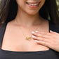 To My Beautiful Granddaughter Interlocking Heart Necklace 18k Gold